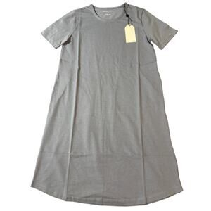 2/$30 NEW Universal Standard 4XS (00-0) Crew Neck Shirt Dress Dusty‎ Blue Cotton